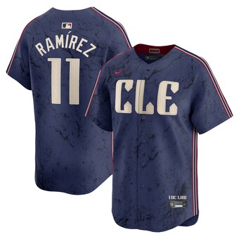 Cleveland Guardians Nike MLB Limited City Connect Jersey - Navy - Jose Ramírez - Mens